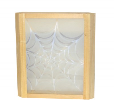 Абажур угловой Радуга «Паутина» со стеклом