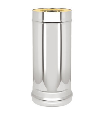 Сэндвич-труба Везувий Ø 180/250 мм 0,8/0,5 мм 0,5 м нерж./нерж.