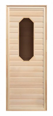 Дверь липа восьмиугол. стекло Радуга 1900х700 мм