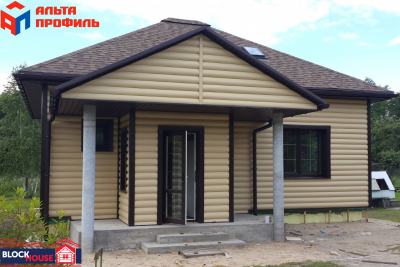 Сайдинг крашеный Альта-Профиль «Blockhouse» Люкс ВН-03