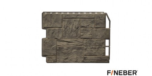 Фасадная панель Fineber  Туф Дымчатый