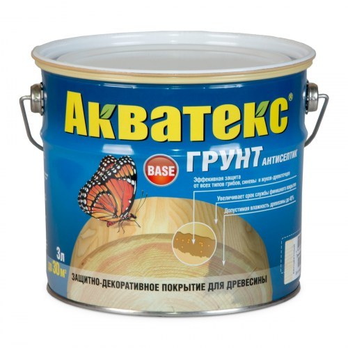 Грунт-антисептик Акватекс 3 л