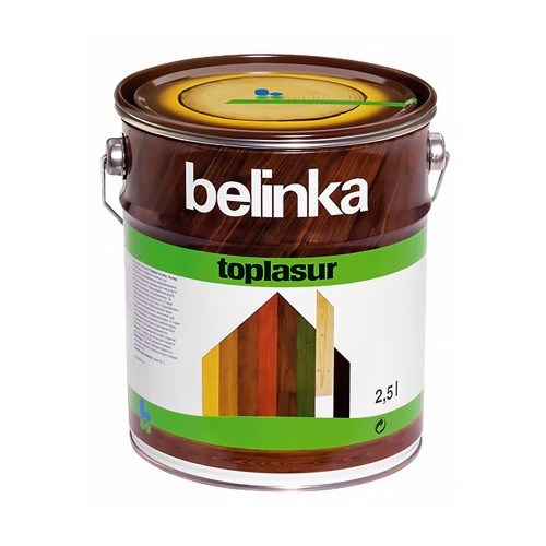 Лазурное покрытие для защиты древесины Belinka Toplasur №27 Олива 2,5 л