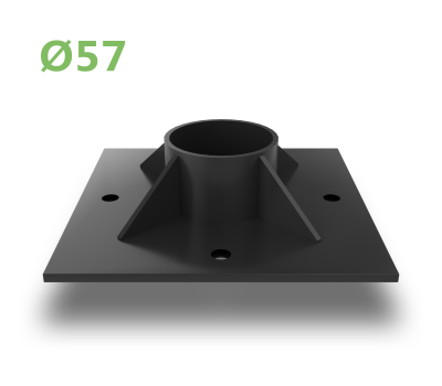 Оголовок Радуга для винтовой сваи d57 150х150х4 мм