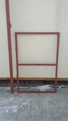 Калитка Радуга каркас со столбом 0,9х2,0 м (грунт)