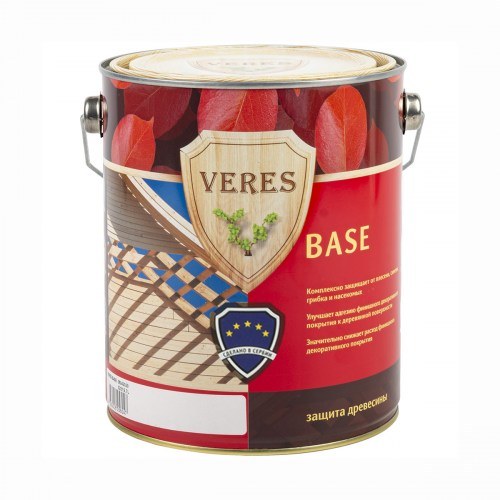 Грунтовка по дереву Veres Base 2,7 л