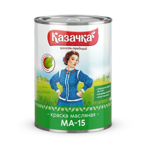 Краска масляная МА-15 Казачка белая 0,9 кг