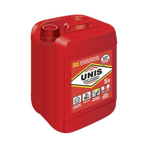 Грунтовка глубокого проникновения Unis акриловая 5 литров