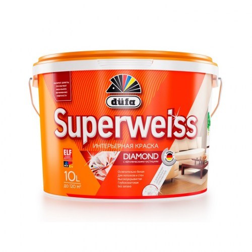 Краска Dufa Superweiss RD 4 влагостойкая супербелая 10 л