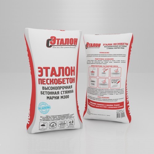 Пескобетон Эталон М-300 25 кг