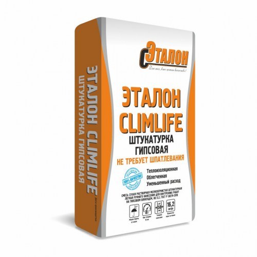 Штукатурка гипсовая Эталон Climlife 30 кг