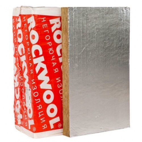 Базальтовая плита фольгированная Rockwool FIRE BATTS (1000х600х30 мм) (6 шт/уп)