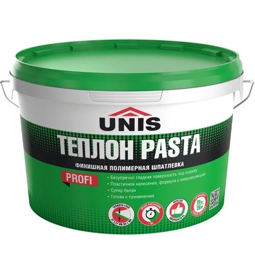 Шпатлевка полимерная финишная Unis Теплон Pasta 28 кг