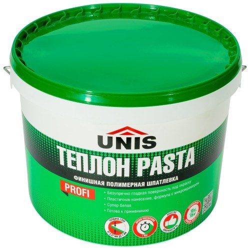 Шпатлевка полимерная финишная Unis Теплон Pasta 5 кг