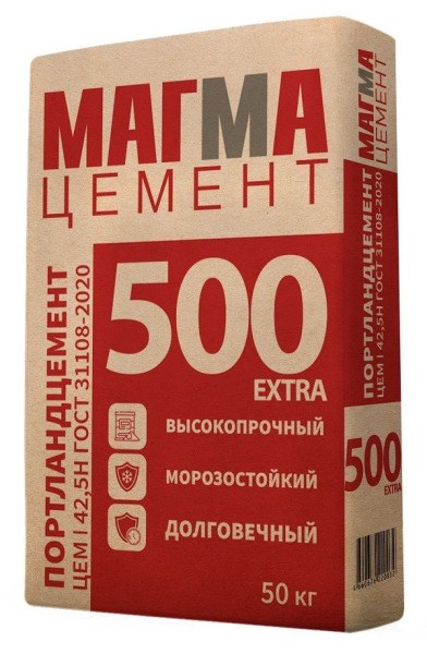 Цемент МАГМА ЦЕМЕНТ Цемент в мешках МАГМА 500 50 кг