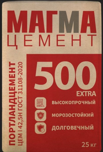 Цемент МАГМА ЦЕМЕНТ Цемент МАГМА M500 25 кг.
