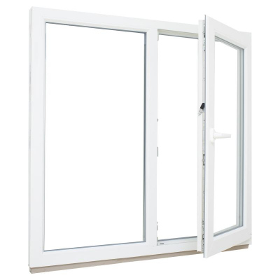 Окно ПВХ однокамерное Радуга 1200х1200 мм правое створка поворотно-откидная