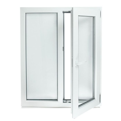 Окно ПВХ однокамерное Радуга 1140х960 мм правое створка поворотно-откидная