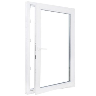 Окно ПВХ однокамерное Радуга 1000х700 мм правое створка поворотно-откидная