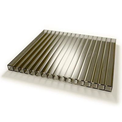 Сотовый поликарбонат Поликарбо бронза 4 мм 2,1х1 м