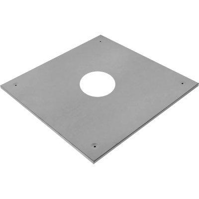 Экран защитный 500х500 мм с отверстием Радуга Ø 115 мм. 0,5 мм. нерж.