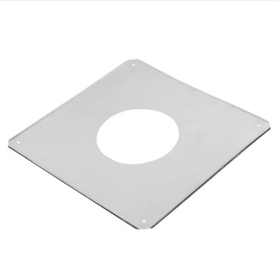 Экран защитный 500х500 мм с отверстием Радуга Ø 210 мм. 0,5 мм. нерж.