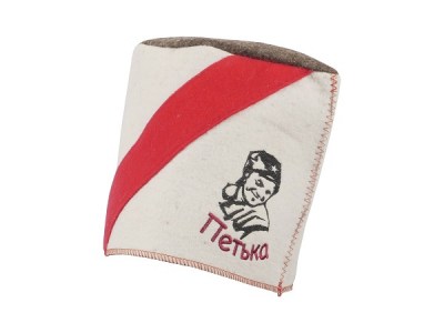 Шапка Кубанка Радуга ПЕТЬКА белая