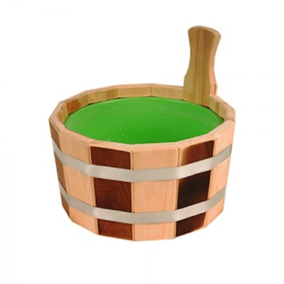 Шайка для бани Радуга 5 л. с пласт. вставкой (ШПТ-5) Термо