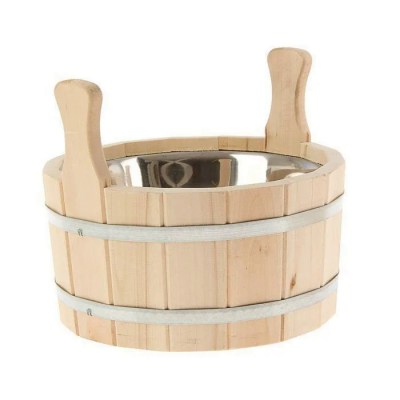 Шайка для бани Радуга 7 л. с нерж. вставкой (ШН-7)