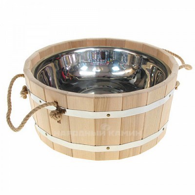 Таз для бани Радуга Таз для бани 17 л. с нерж. вставкой (ТН-17)