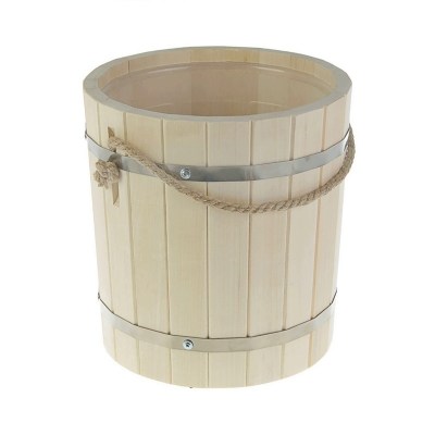 Ведро для бани Радуга 12 л. с пласт. вставкой (ВП-12)