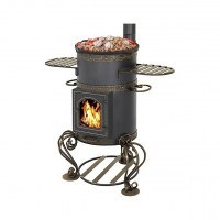 Печь под казан Везувий 12л Шмель С