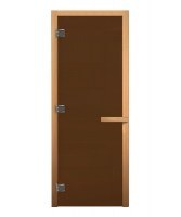 Дверь для бани/сауны Везувий Бронза 2010х810 мм (левая)