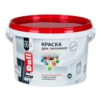 Краска акриловая для потолков Dali снежно-белая 2,5 л