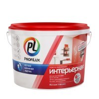 Краска акриловая Profilux PL-07A интерьерная супербелая 3 кг