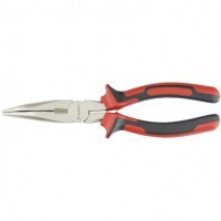 Длинногубцы изогнутые Matrix 200 мм Nickel никелированные двухкомпонентные рукоятки