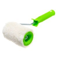 Валик Сибртех из натурального меха 100 мм D 48 мм с ручкой