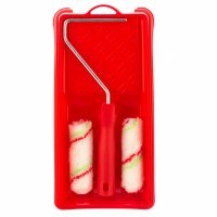 Малярный набор для работ с эмалями Сибртех кювета 150х290 мм + валик 110 мм