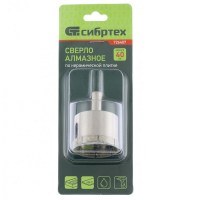 Сверло по керамической плитке и стеклу Сибртех 40х55 мм