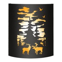 Абажур BLACK (AISI 430) тип 3 "Лес"