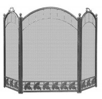Экран каминный C31206AGK (античная латунь/черный)