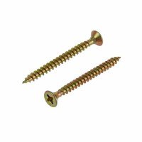 Саморез по дереву 3,5х41 мм острый желтый цинк