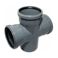Крестовина Д110х110х110 мм 87º серая