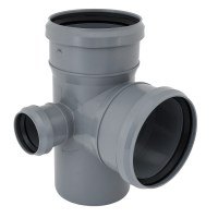 Крестовина Д110х110х50 мм 87º серая левая