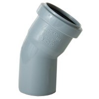 Отвод Д50 мм 30° серый