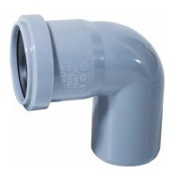 Отвод Д50 мм 87° серый