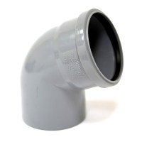 Отвод Д110 мм 67° серый