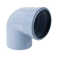 Отвод Д110 мм 87° серый