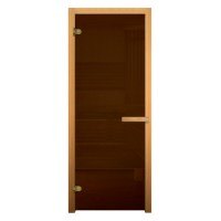 Дверь для бани/сауны Везувий Бронза 1700х700 мм (6 мм, 2 петли 716 GB)