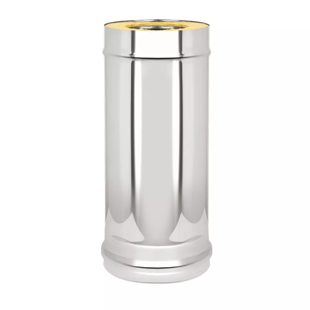 Сэндвич-труба Везувий Ø 115/200 мм 1,0/0,5 мм 0,5 м нерж./нерж.